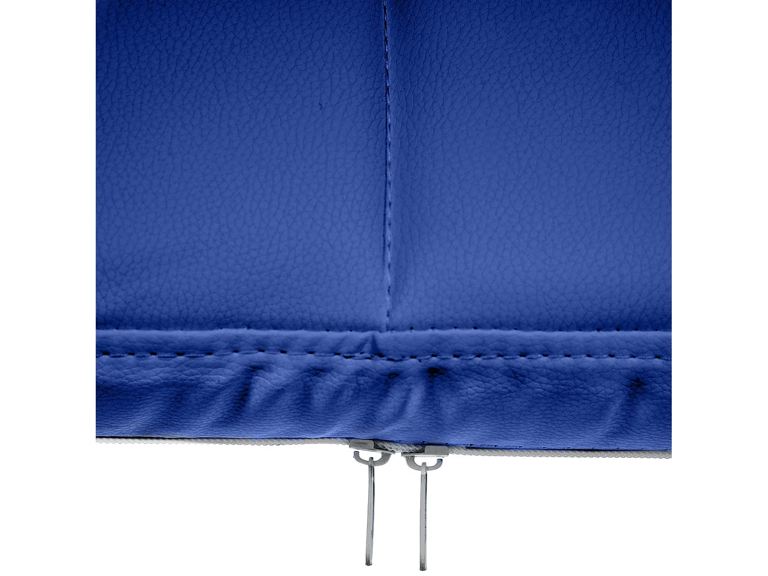 Stoel met armleuningen - Kunstleer & natura - blauw - Canada B