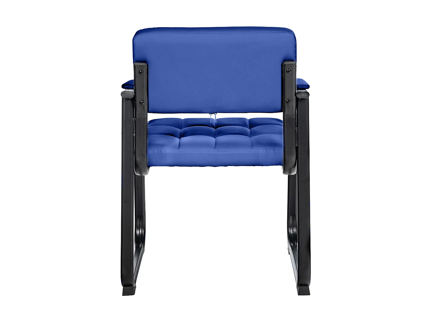 Stoel met armleuningen - Kunstleer & natura - blauw - Canada B