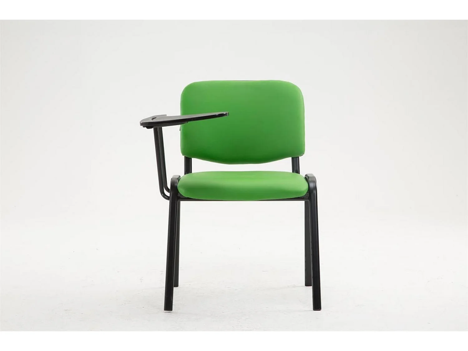 Chaise de salle à manger - Similicuir & Métal noir mat - Vert - Ken mit Klapptisch