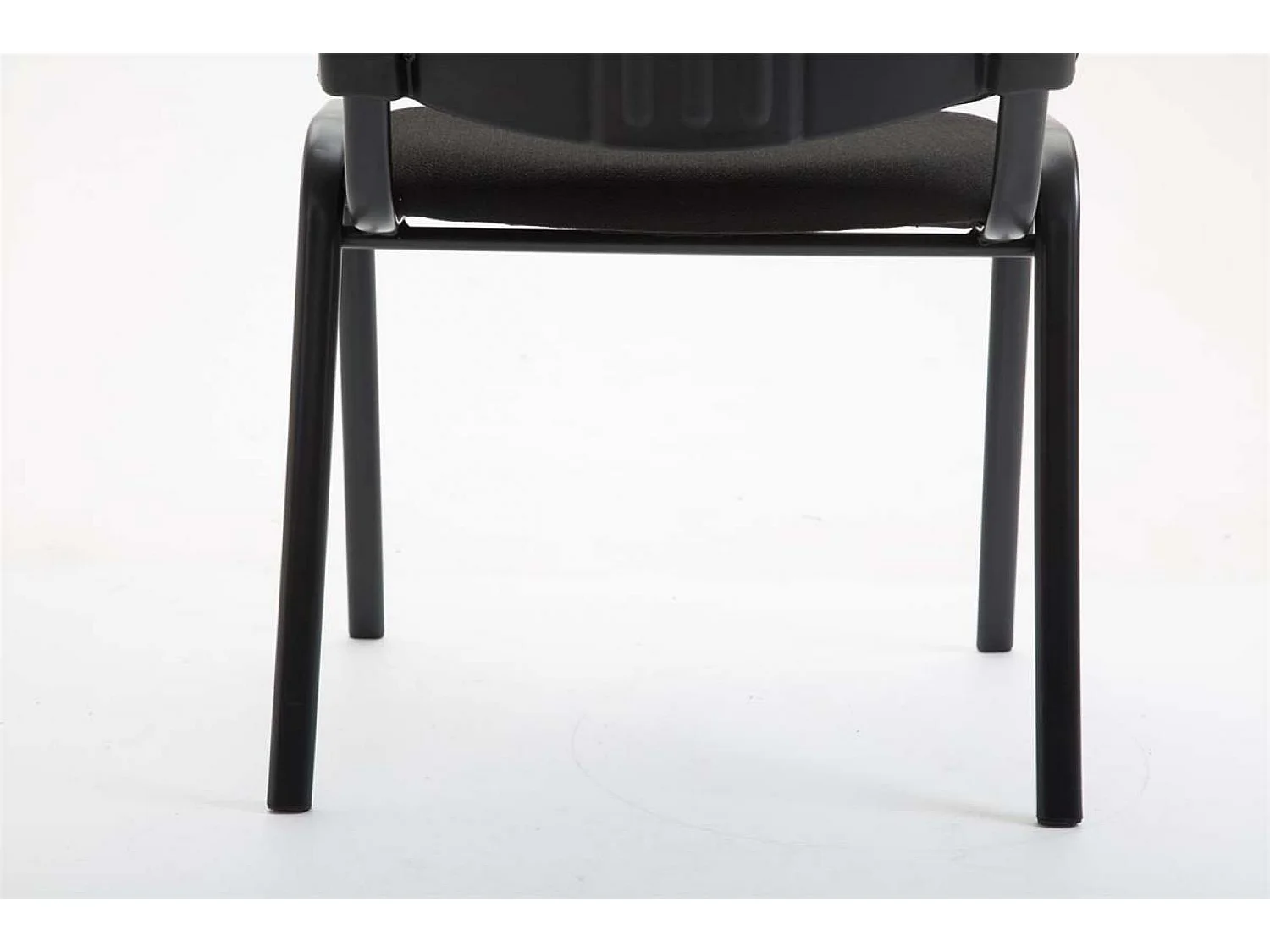 Chaise de conférence - Tissu & Métal noir mat - Noir - Ken