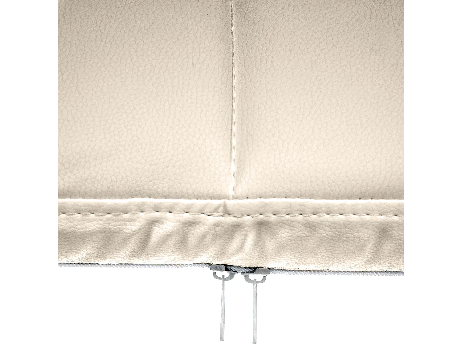 Stoel met armleuningen - Kunstleer & natura - creme - Canada B