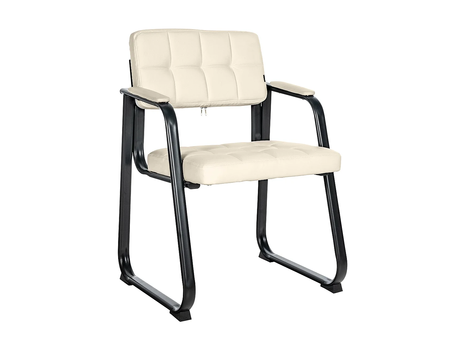 Stoel met armleuningen - Kunstleer & natura - creme - Canada B