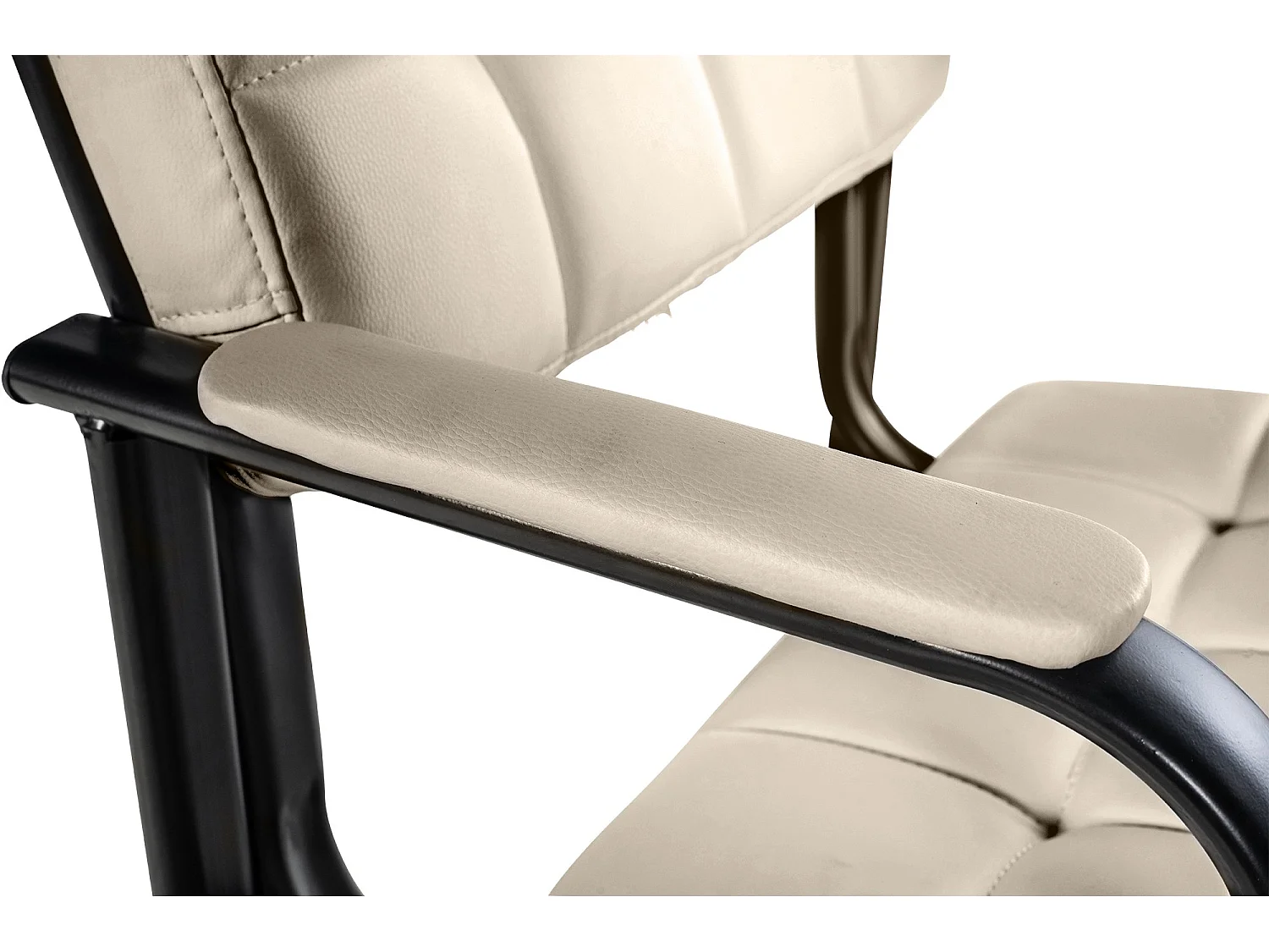 Stoel met armleuningen - Kunstleer & natura - creme - Canada B