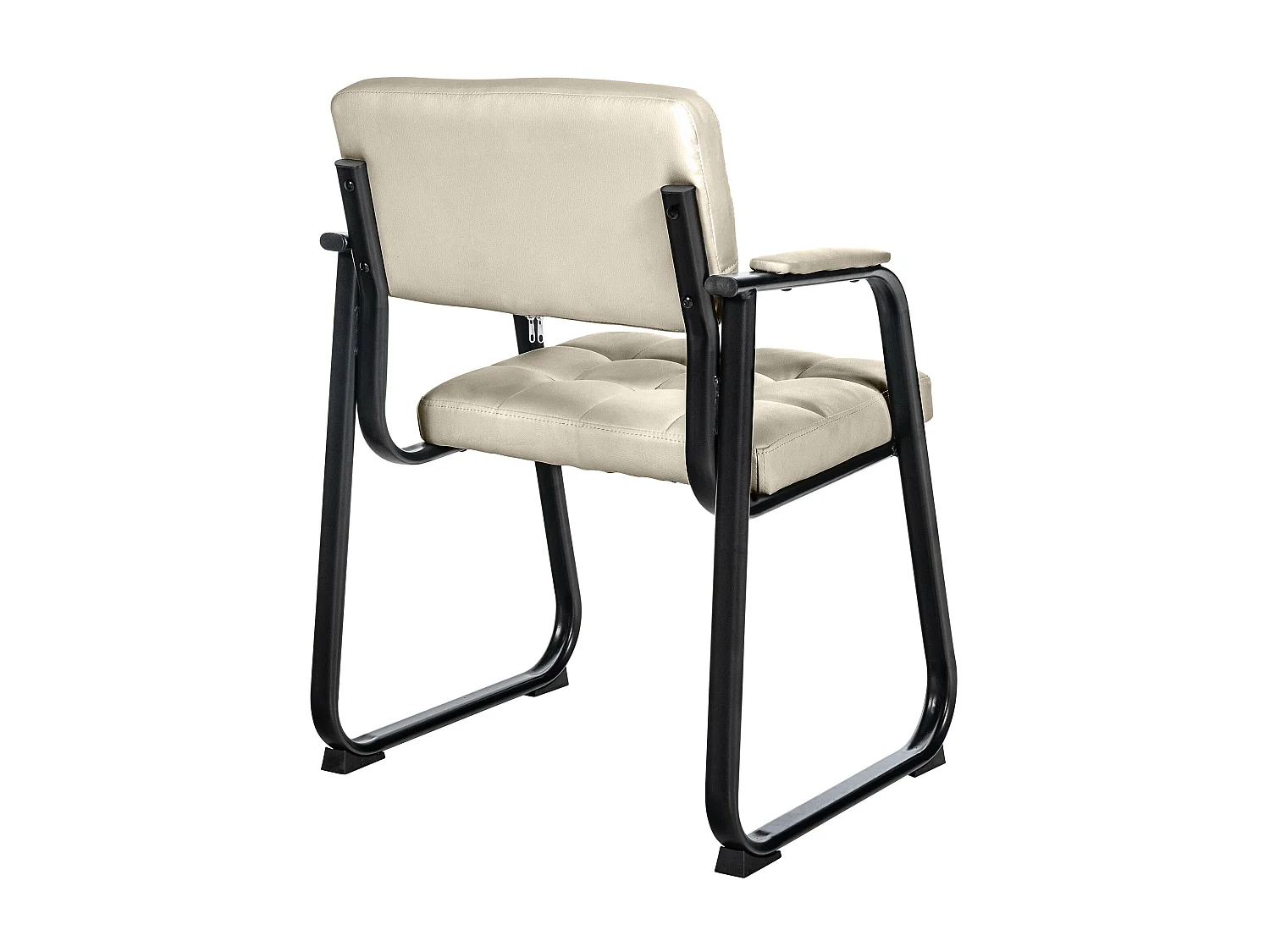 Stoel met armleuningen - Kunstleer & natura - creme - Canada B