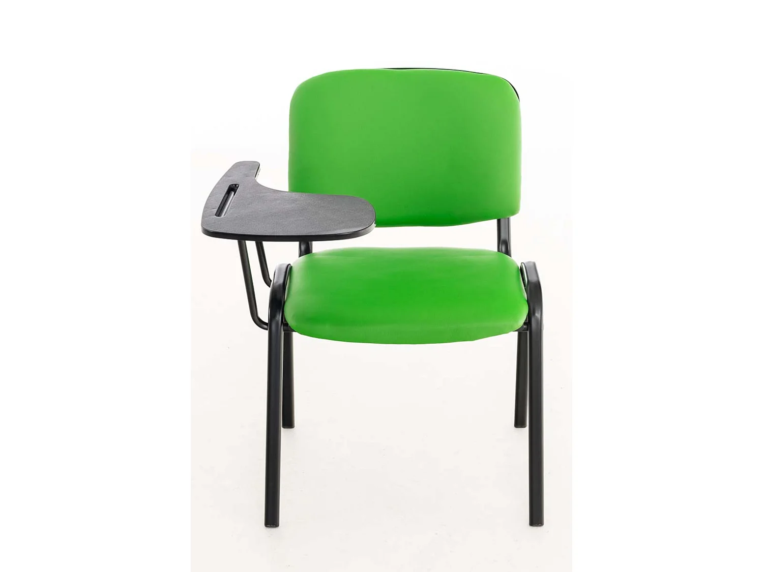 Lot de 4  Chaise de conférence - Similicuir & Gris - Vert - Ken