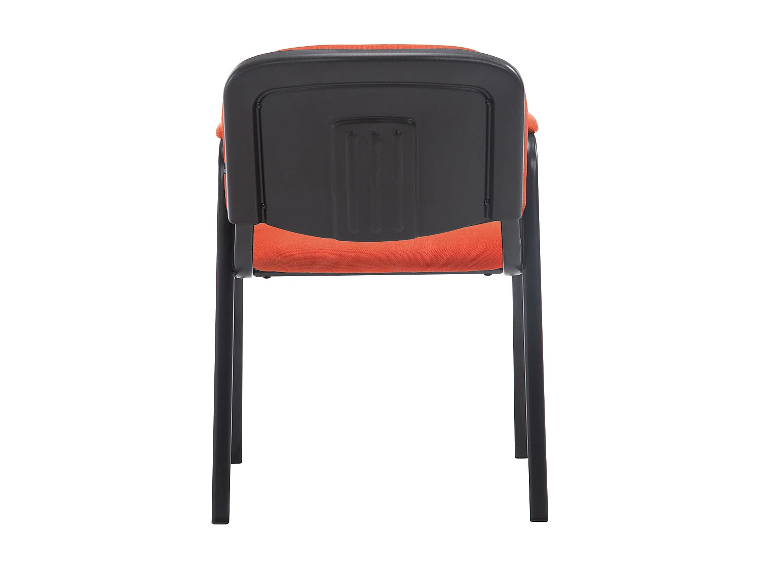 Conferentiestoelen - Stof & Metaal mat zwart - rood - Ken Pro