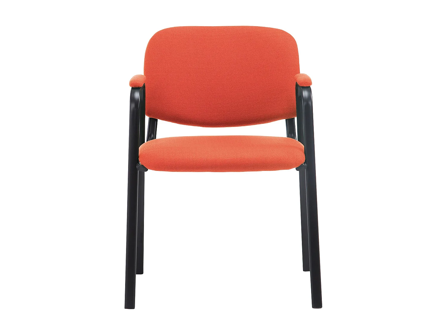 Chaise de conférence - Tissu & Blanc - Rouge - Ken Pro