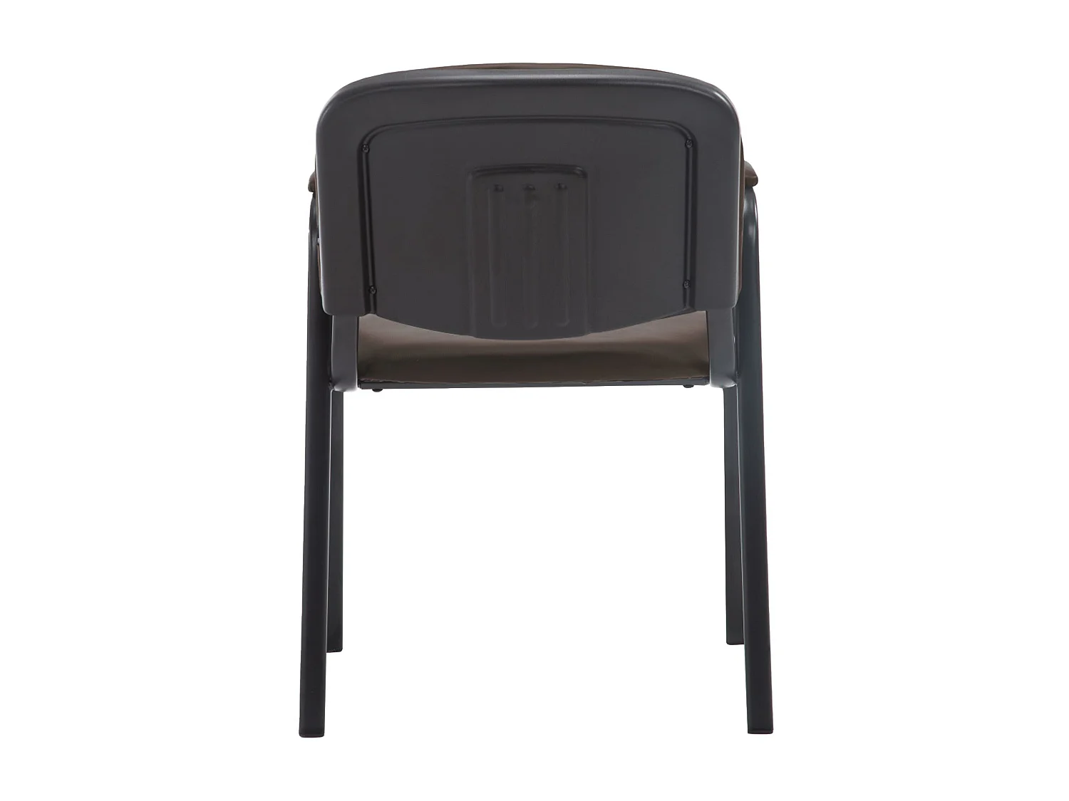 Conferentiestoelen - Kunstleer & Metaal mat zwart - bruin - Ken Pro