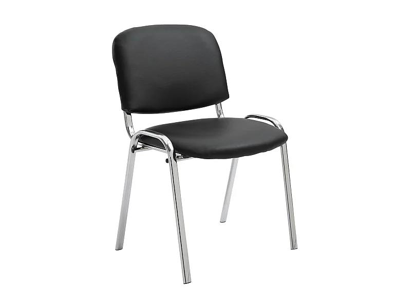 Konferenzstuhl - Kunstleder - schwarz - Ken