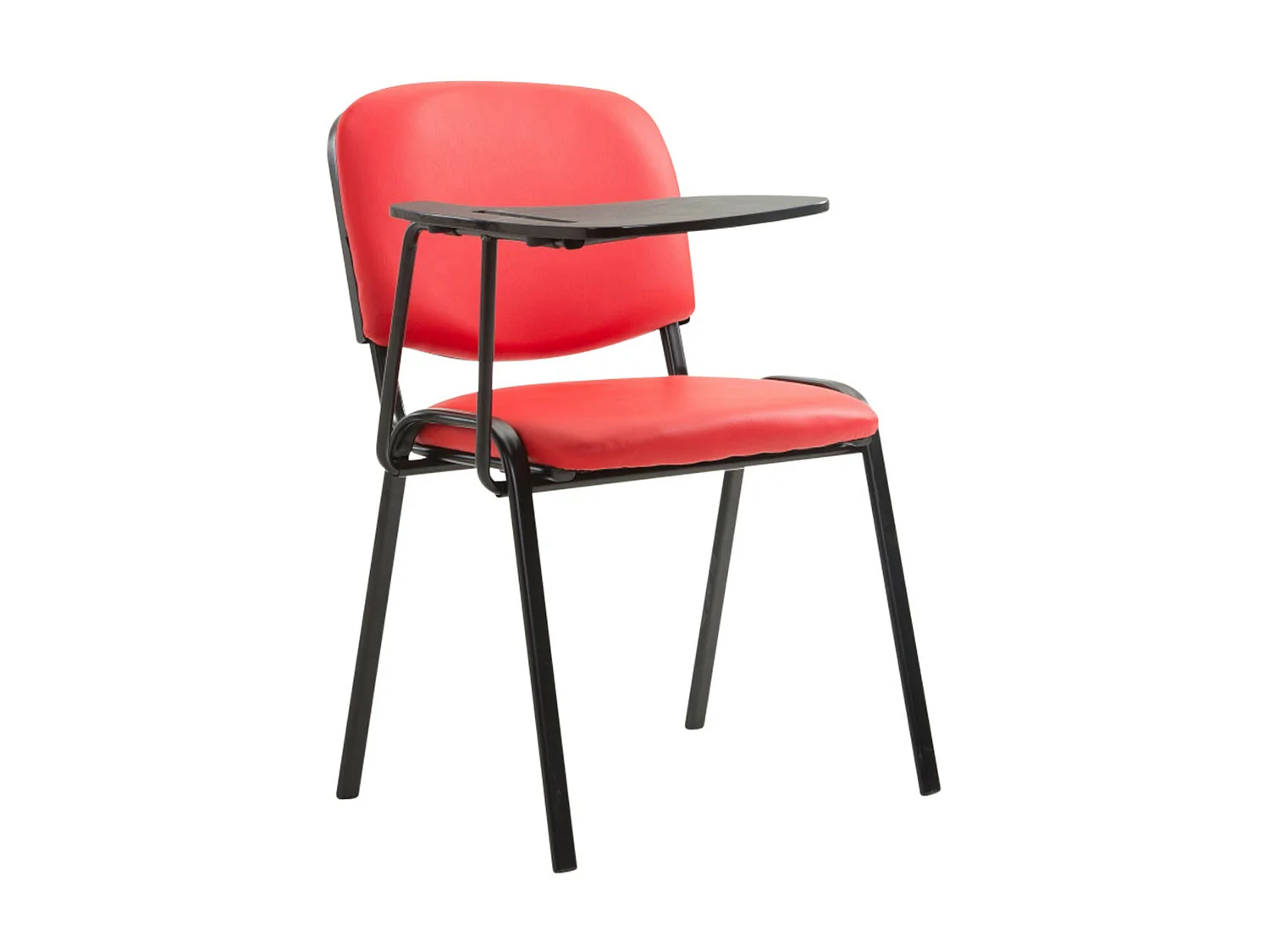 Set van 4  Conferentiestoelen - Kunstleer - rood - Ken
