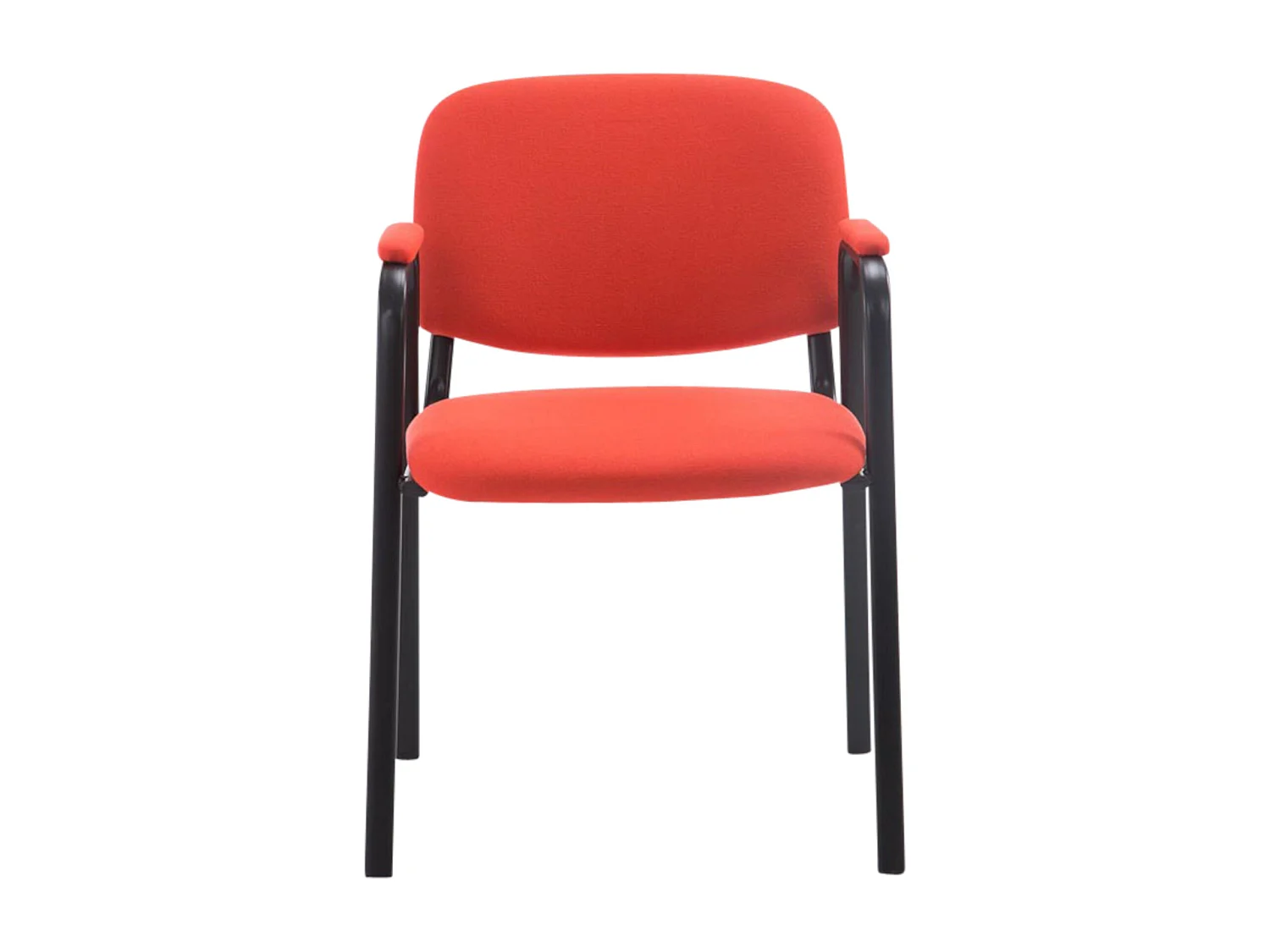 Lot de 4  Chaise de conférence - Tissu - Rouge - Ken Pro