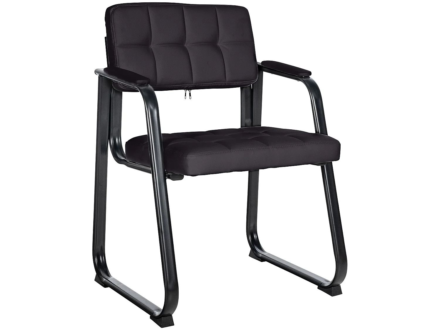 chaises avec accoudoirs - Similicuir & Nature - Noir - Canada B