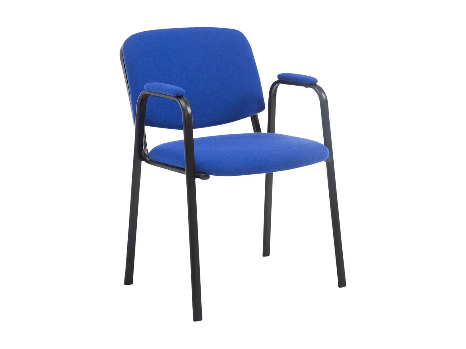 Lot de 4  Chaise de conférence - Tissu - Bleu - Ken Pro