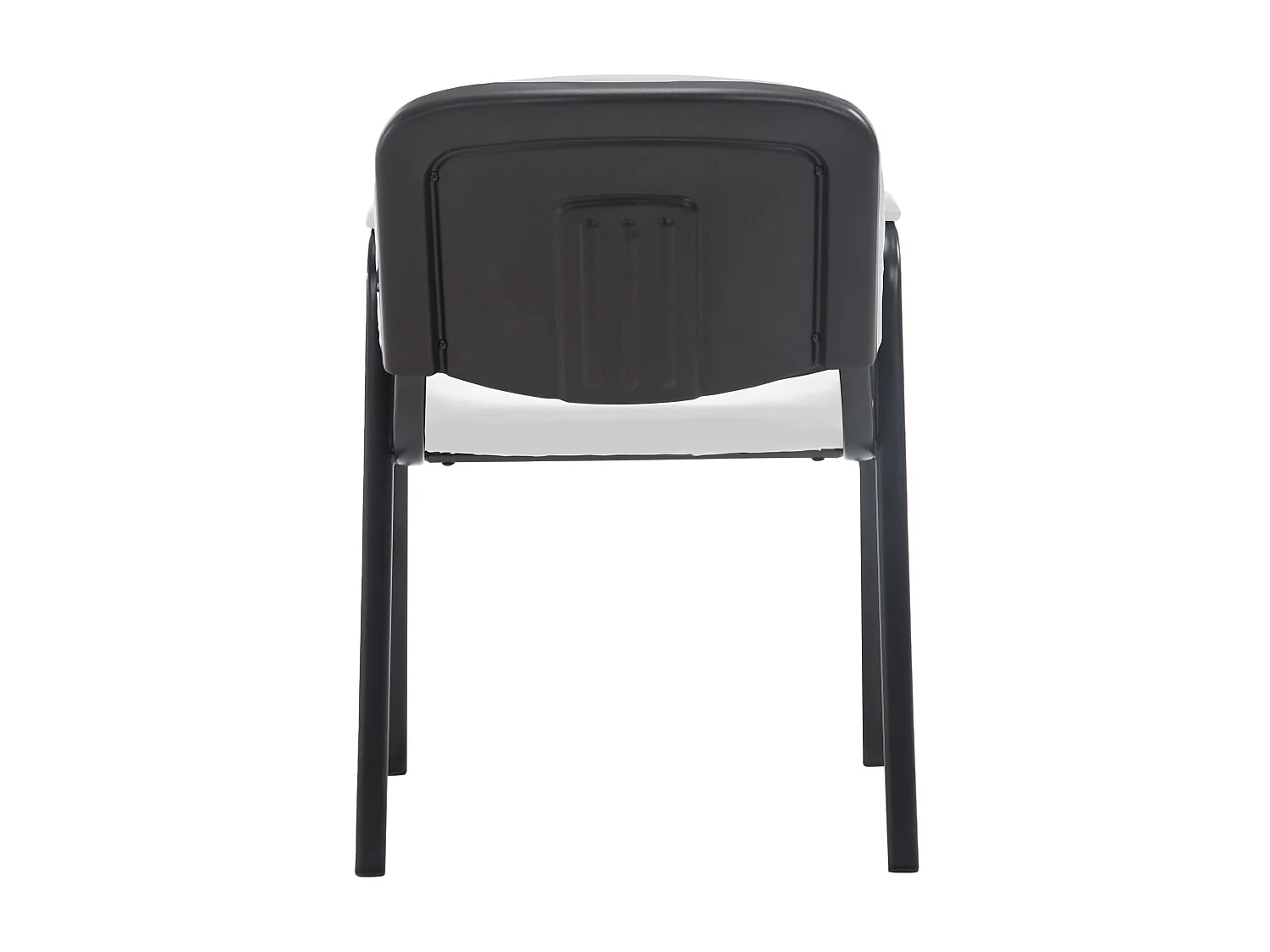 Conferentiestoelen - Kunstleer & Metaal mat zwart - wit - Ken Pro