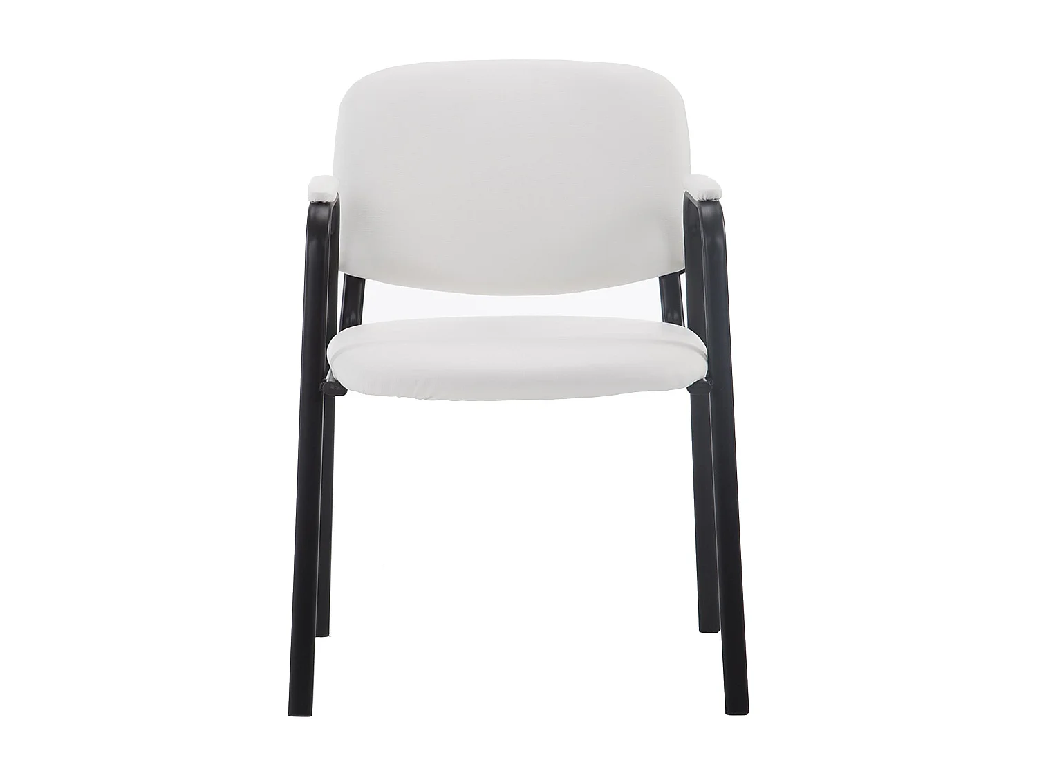 Chaise de conférence - Similicuir & Blanc - Blanc - Ken Pro