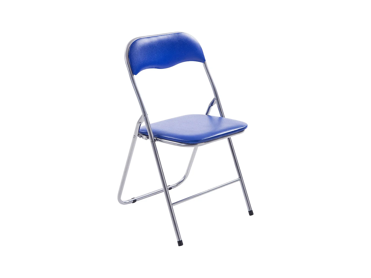 Chaise de conférence - Similicuir & Nature - Bleu / Argent - Felix