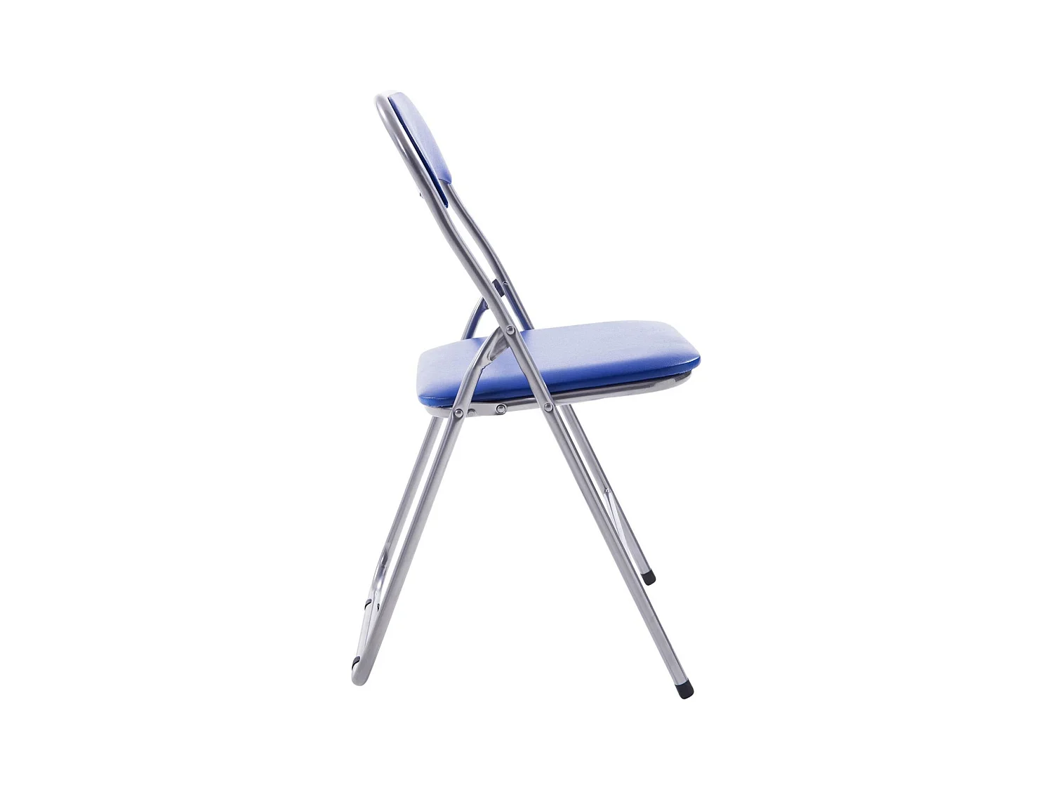 Chaise de conférence - Similicuir & Nature - Bleu / Argent - Felix
