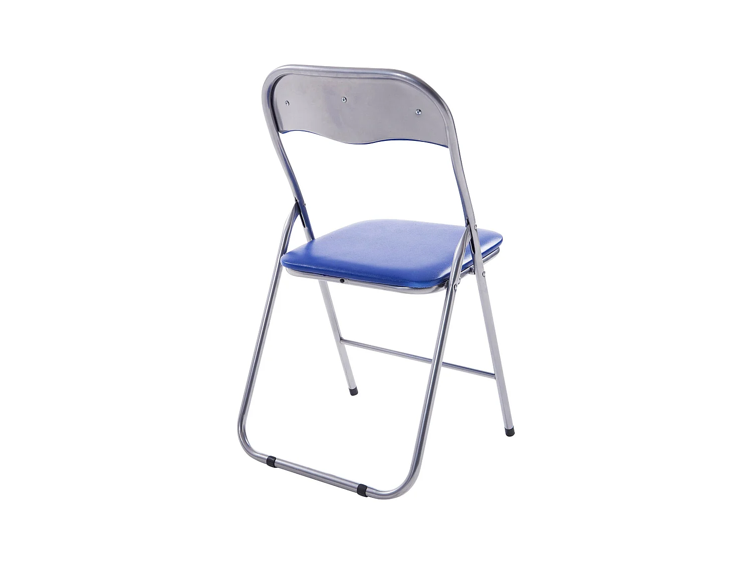 Chaise de conférence - Similicuir & Nature - Bleu / Argent - Felix