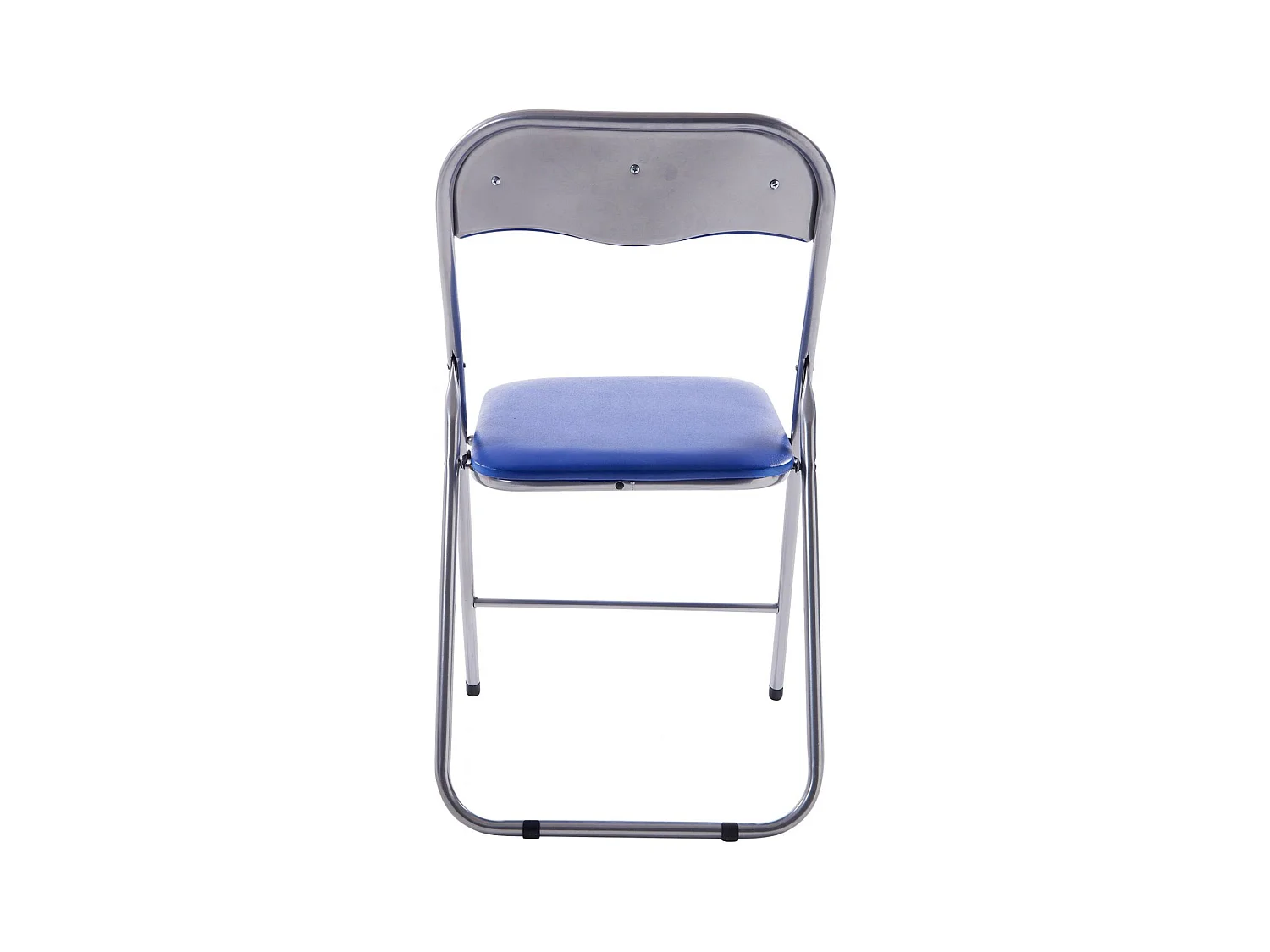 Chaise de conférence - Similicuir & Nature - Bleu / Argent - Felix