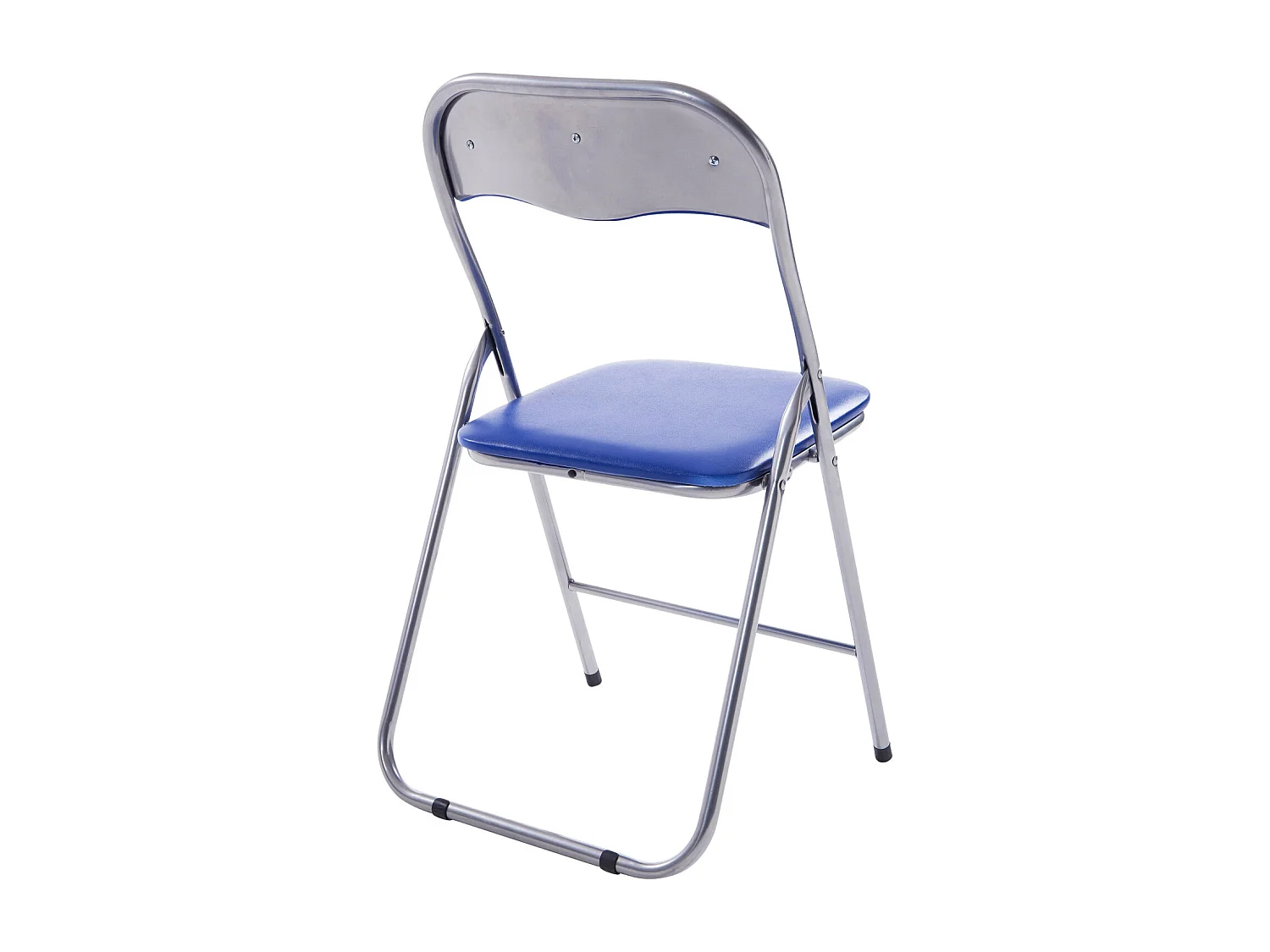 Chaise de conférence - Similicuir & Nature - Bleu / Argent - Felix