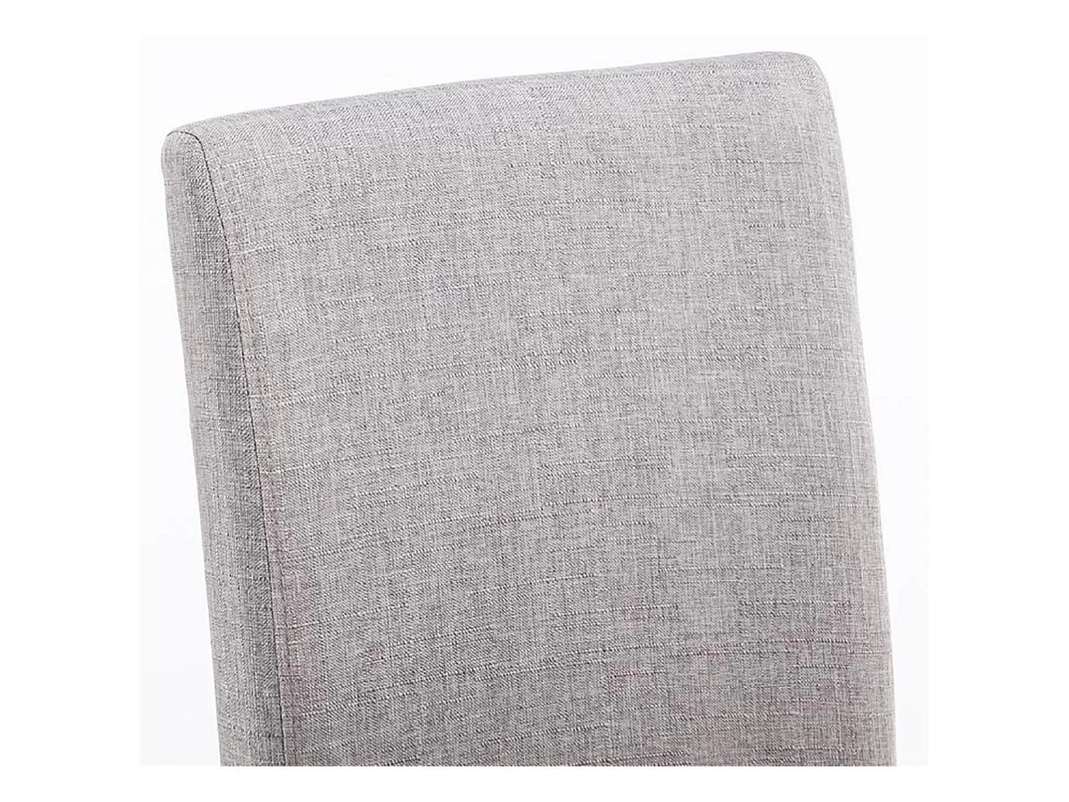 Lot de 6  chaise salle à manger - Tissu & Cappuccino - Gris clair - Ina