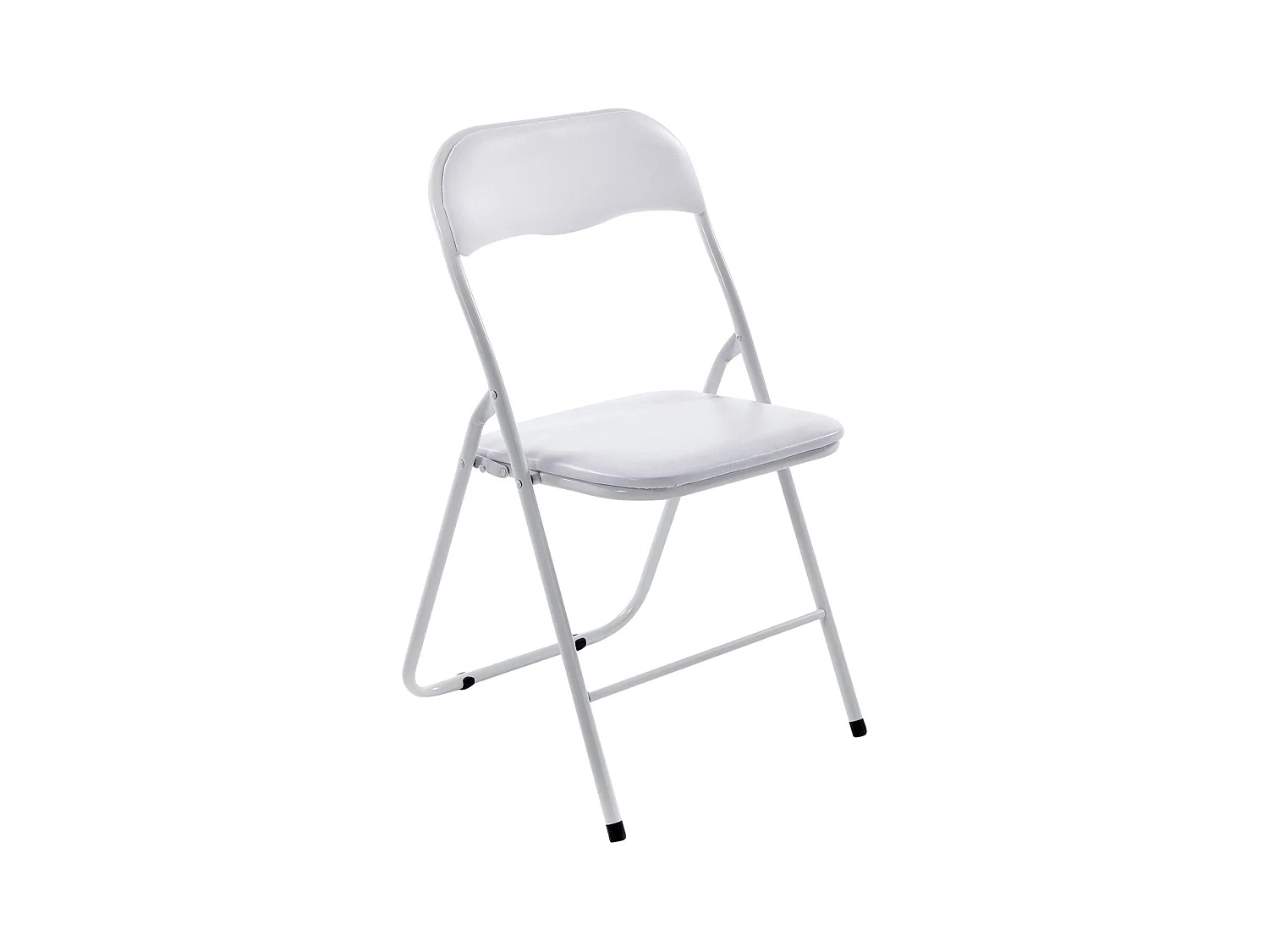 Chaise de conférence - Similicuir & Nature - Blanc / Blanc - Felix