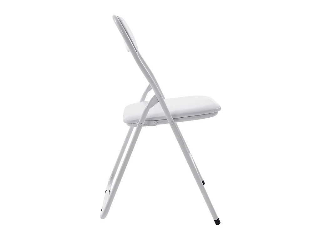 Conferentiestoelen - Kunstleer & roestvrij staal - wit/wit - Felix