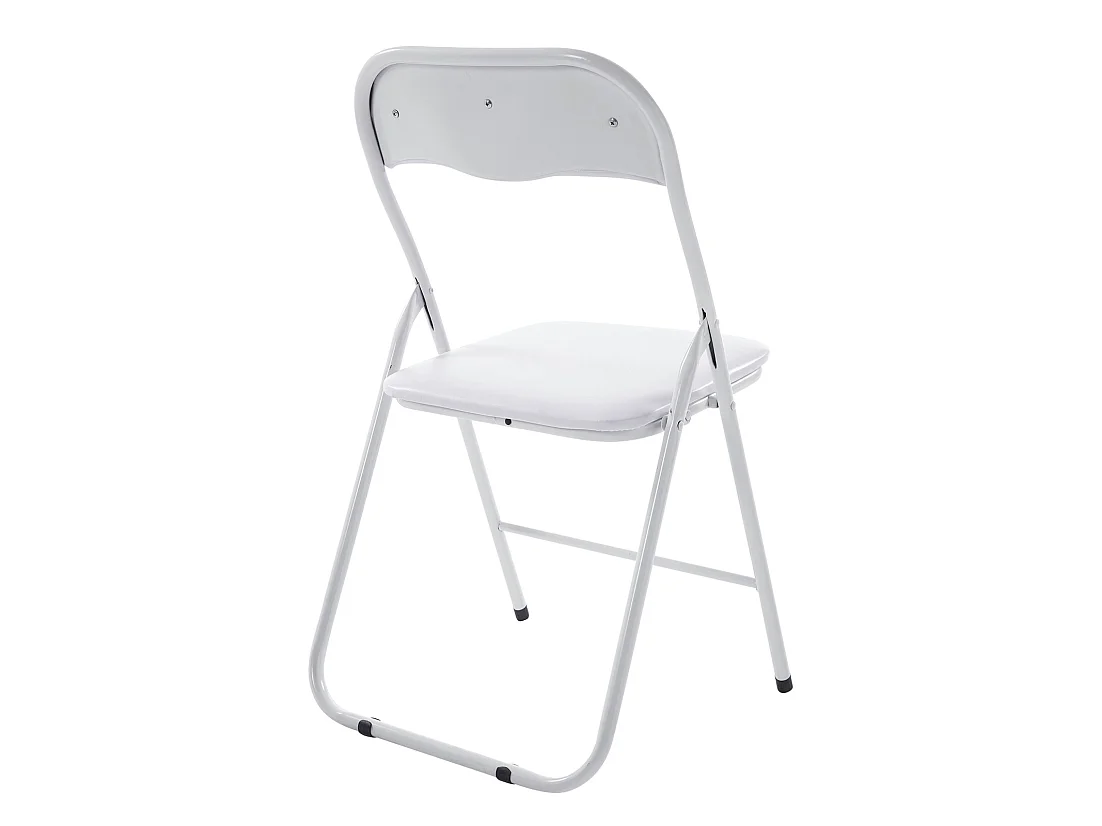 Conferentiestoelen - Kunstleer & roestvrij staal - wit/wit - Felix