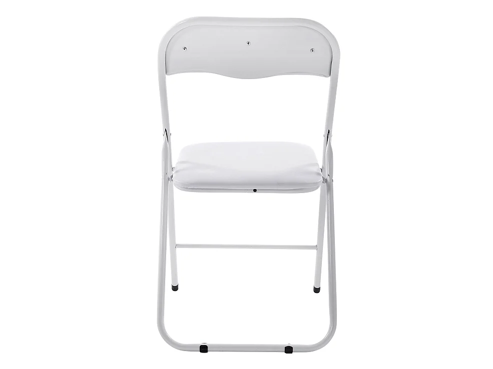 Conferentiestoelen - Kunstleer & roestvrij staal - wit/wit - Felix