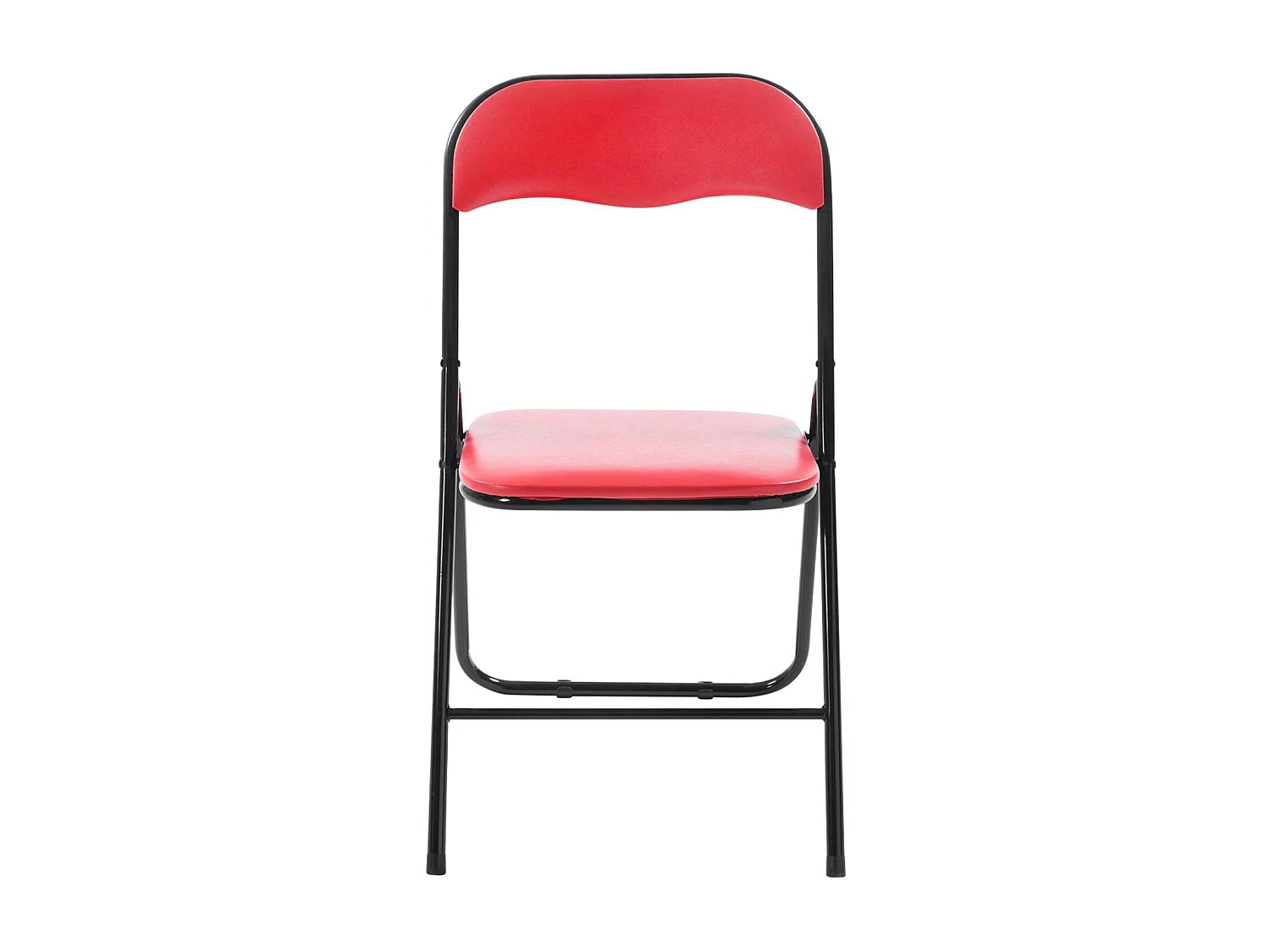 Conferentiestoelen - Kunstleer & natura - rood/zwart - Felix