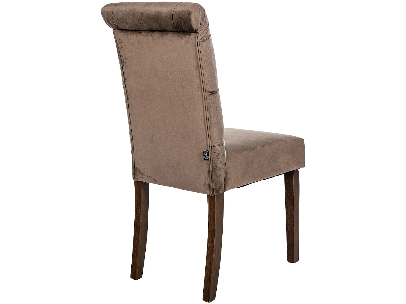 Lot de 2  chaise salle à manger - Velours - Marron - Lisburn