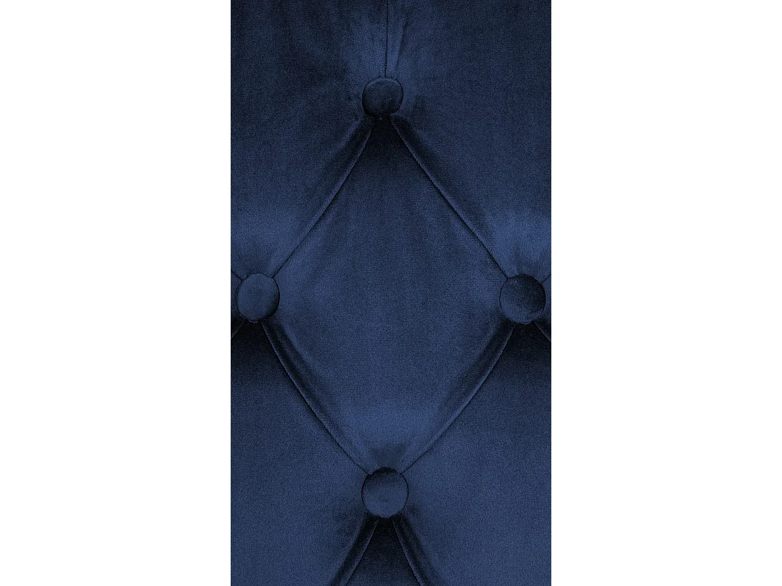 Lot de 2  chaise salle à manger - Velours - Bleu - Lisburn