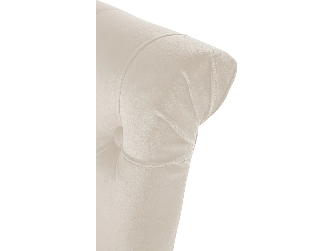 Lot de 2  chaise salle à manger - Velours - Crème - Lisburn