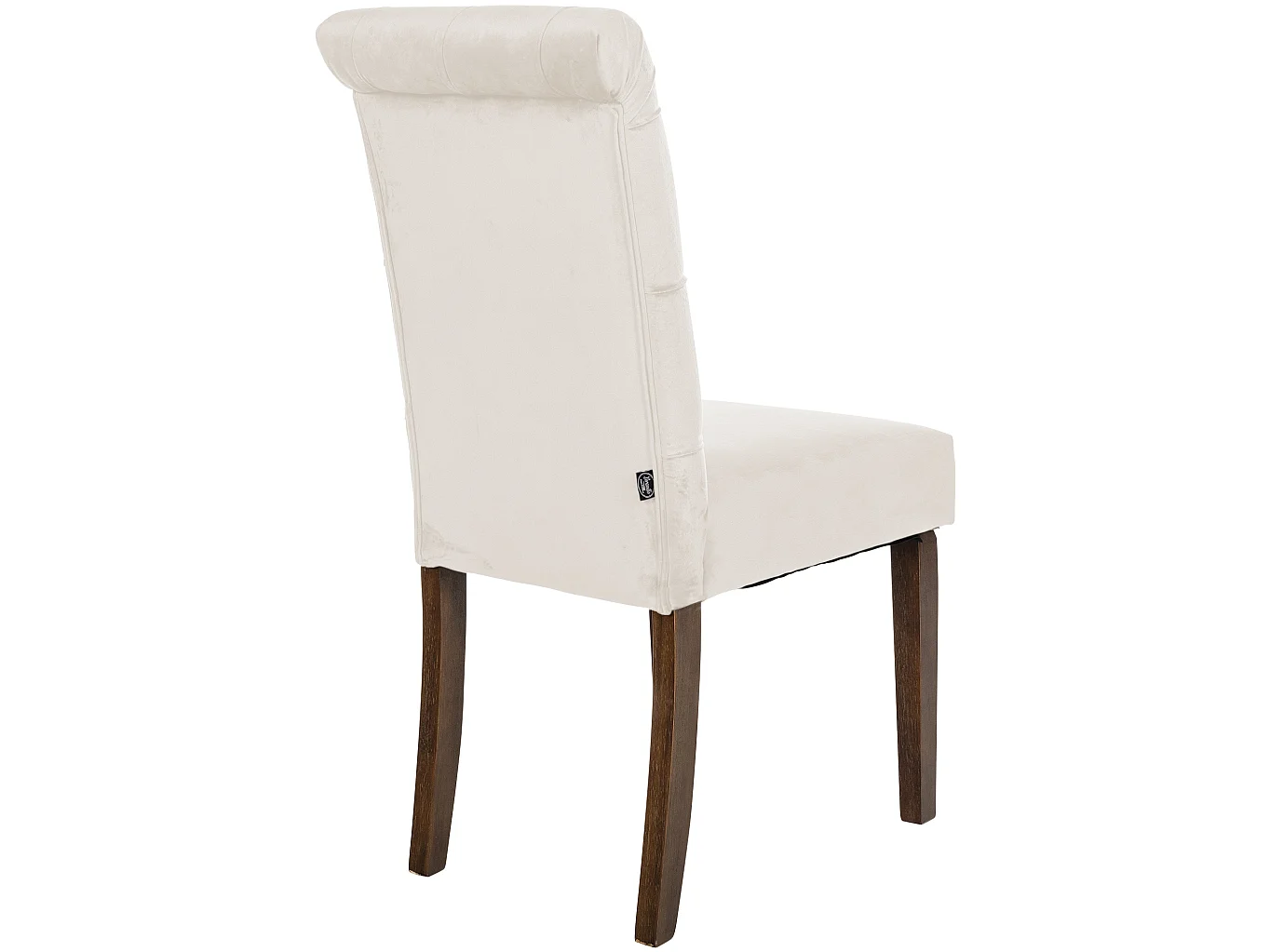 Lot de 2  chaise salle à manger - Velours - Crème - Lisburn