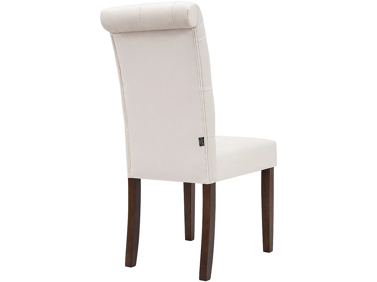 Lot de 2  chaise salle à manger - Velours - Crème - Lisburn