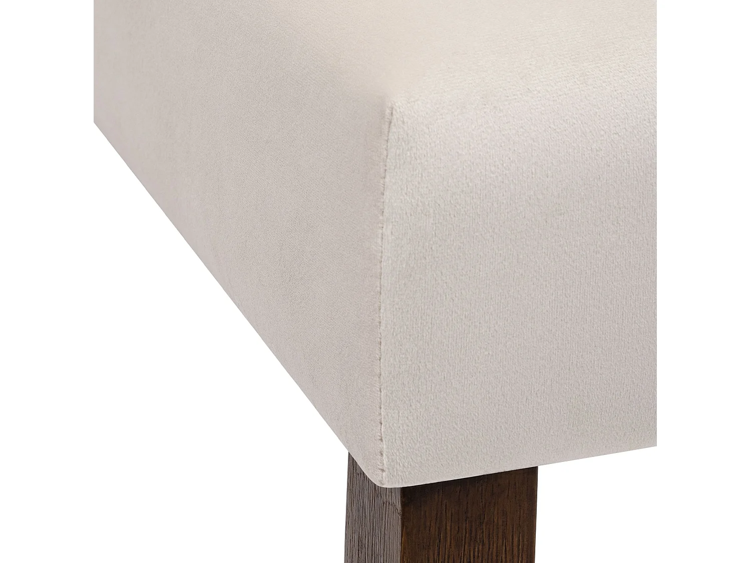 Lot de 2  chaise salle à manger - Velours - Crème - Lisburn