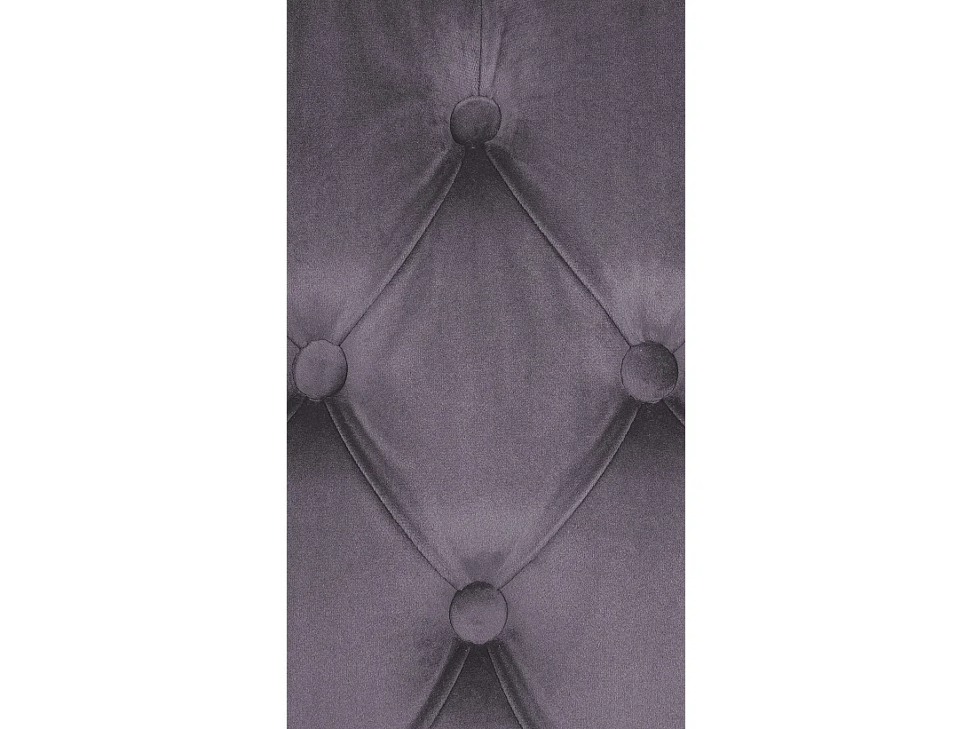 Lot de 2  chaise salle à manger - Velours - Gris foncé - Lisburn