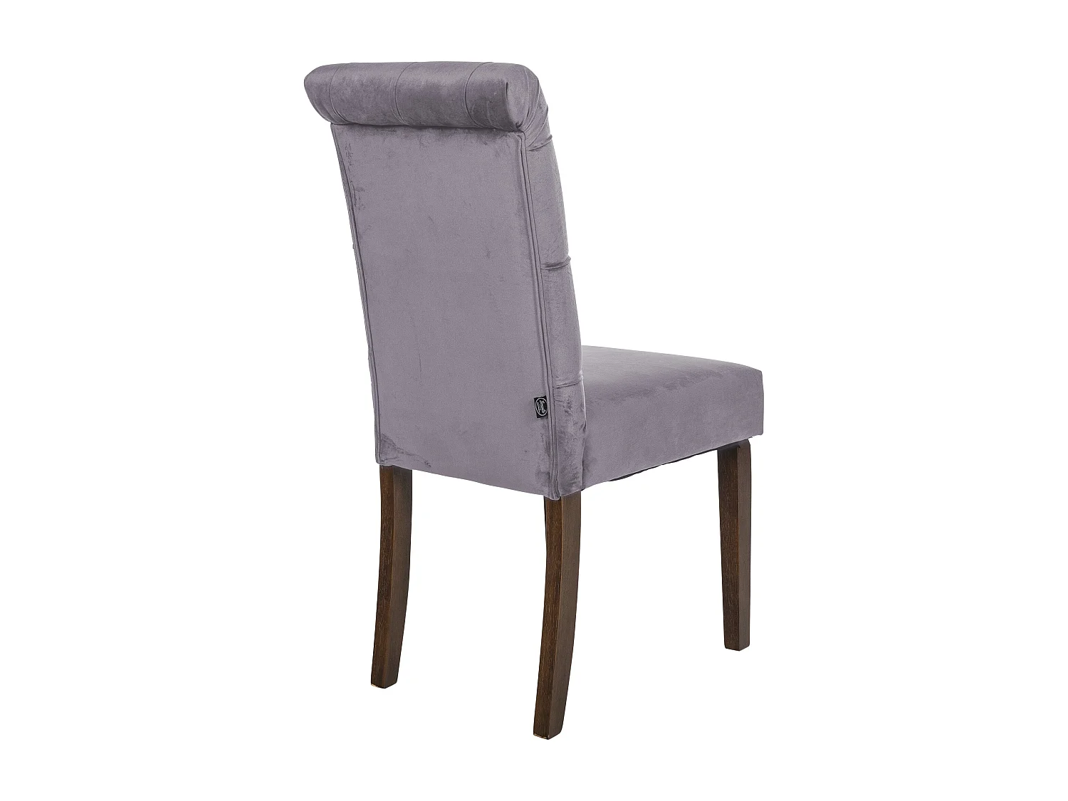Lot de 2  chaise salle à manger - Velours - Gris foncé - Lisburn