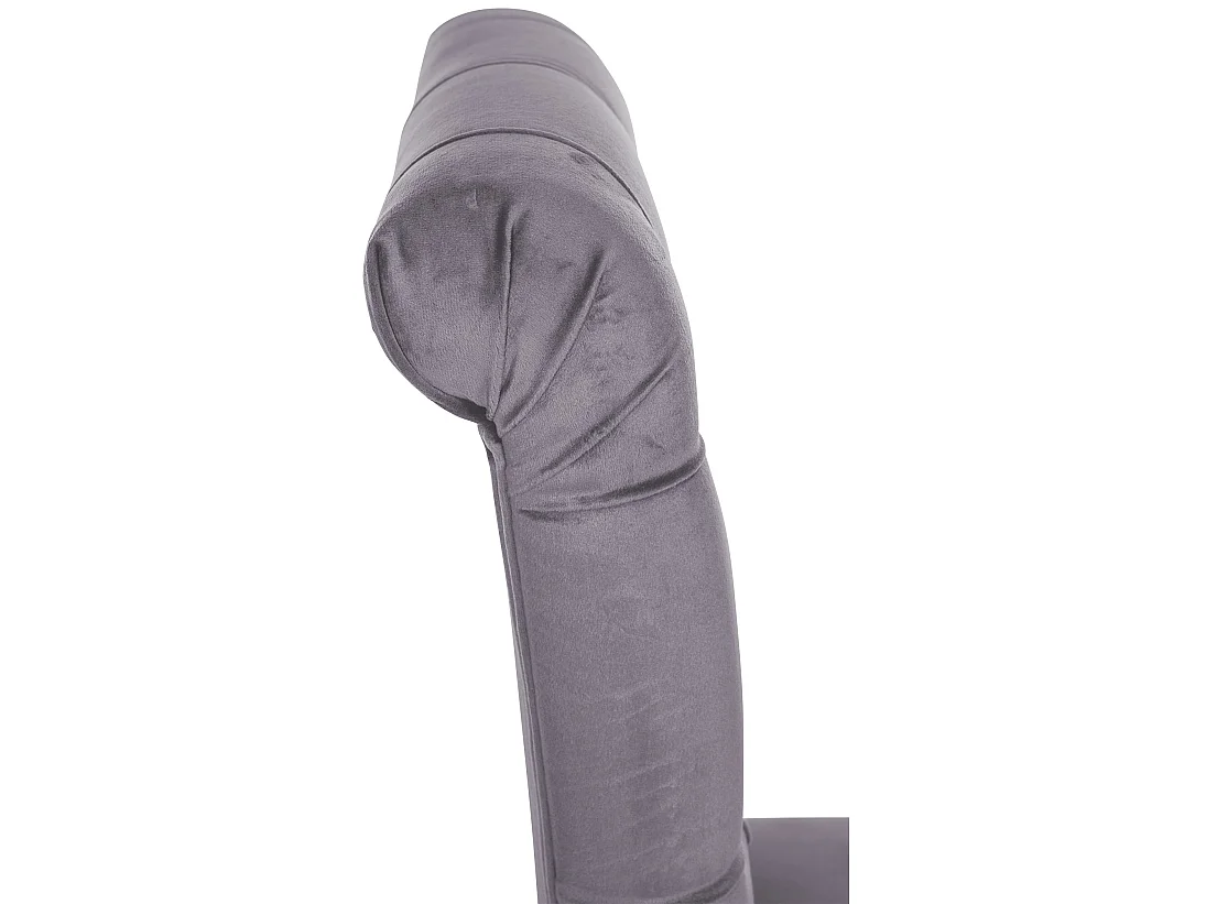 Lot de 2  chaise salle à manger - Velours - Gris foncé - Lisburn