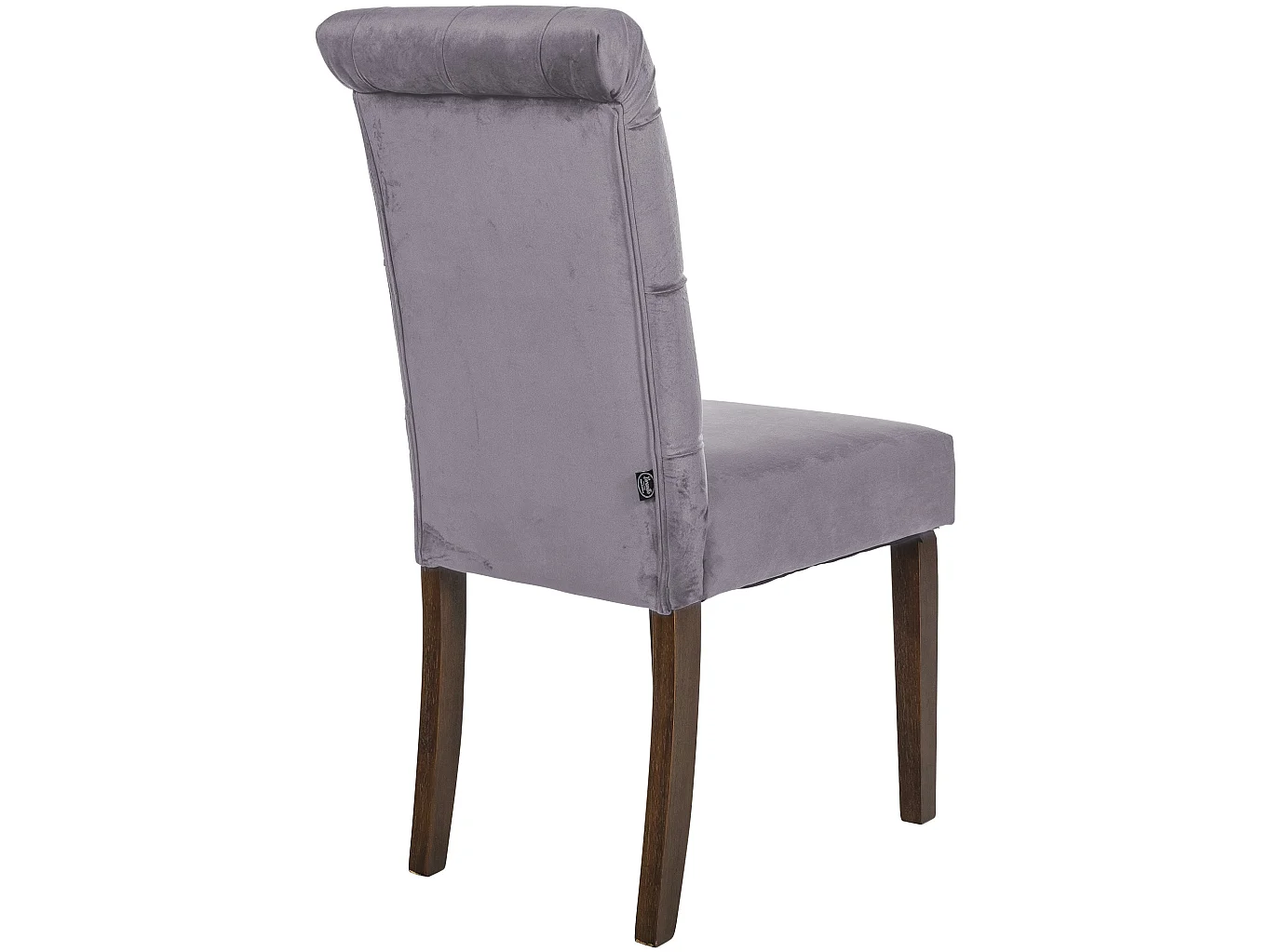 Lot de 2  chaise salle à manger - Velours - Gris foncé - Lisburn