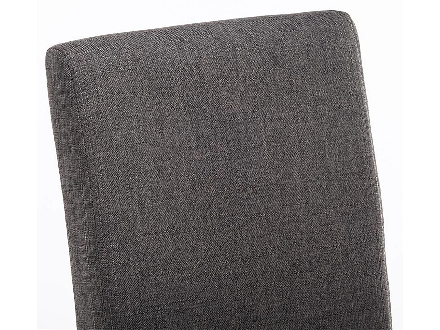 Lot de 6  chaise salle à manger - Tissu & Cappuccino - Gris foncé - Ina