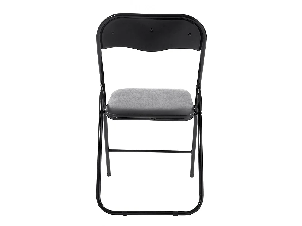 Chaise de conférence - Similicuir & Acier inoxydable - Noir / Noir - Felix