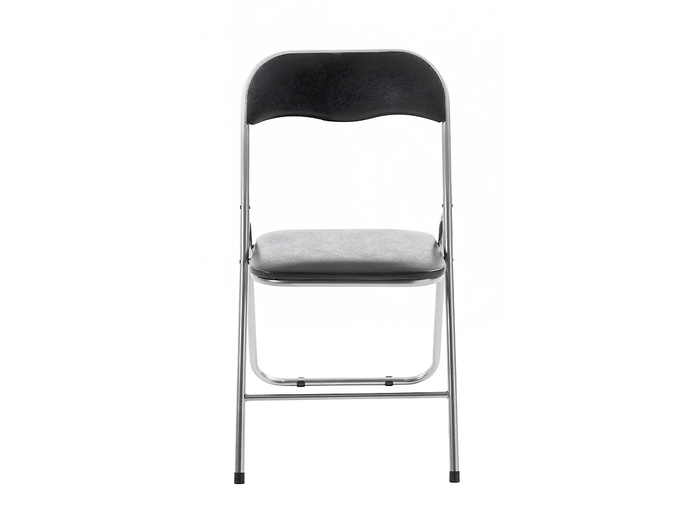 Conferentiestoelen - Kunstleer & roestvrij staal - zwart/zilver - Felix