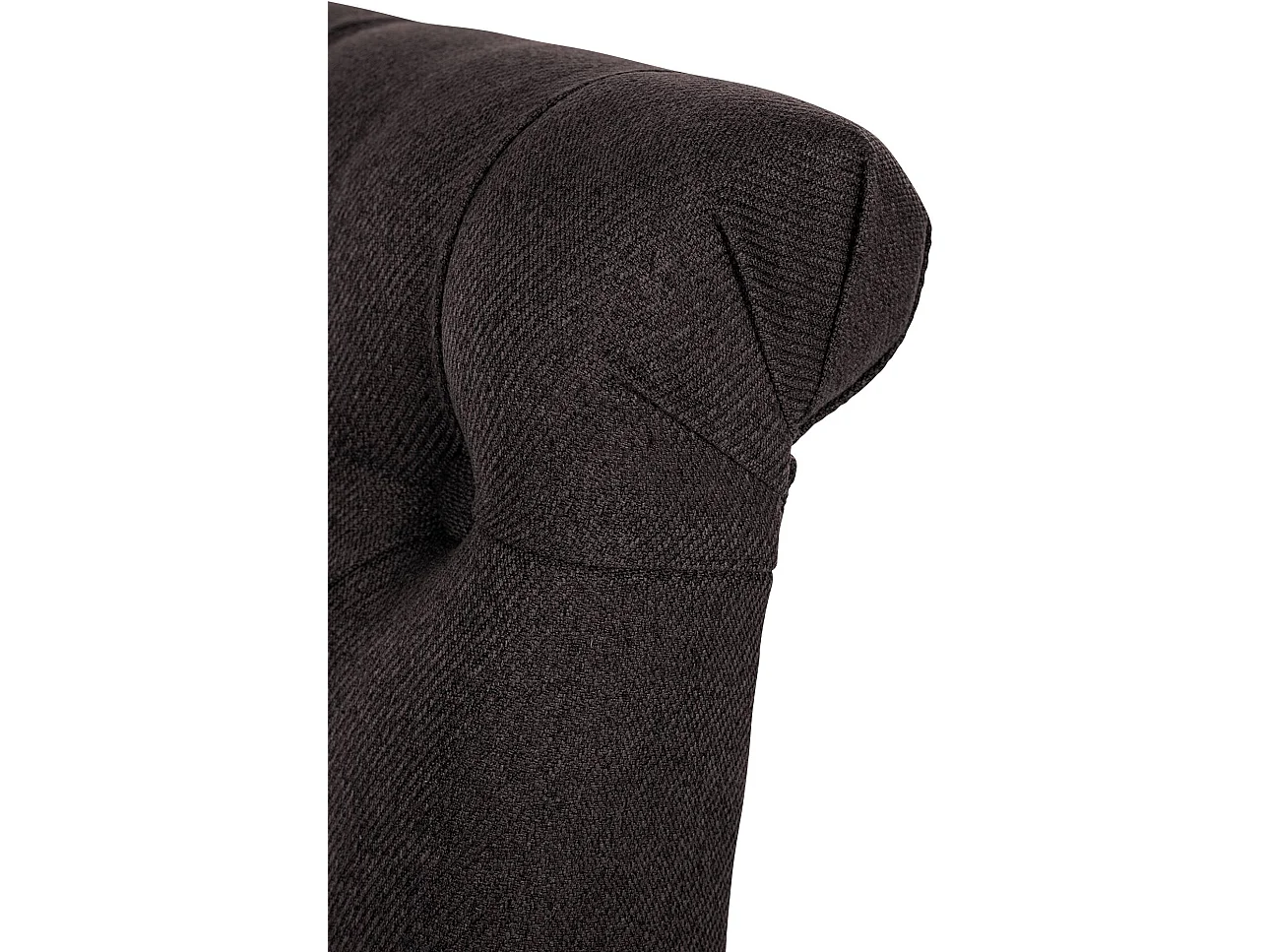 Lot de 2  chaise salle à manger - Tissu - Noir - Lisburn