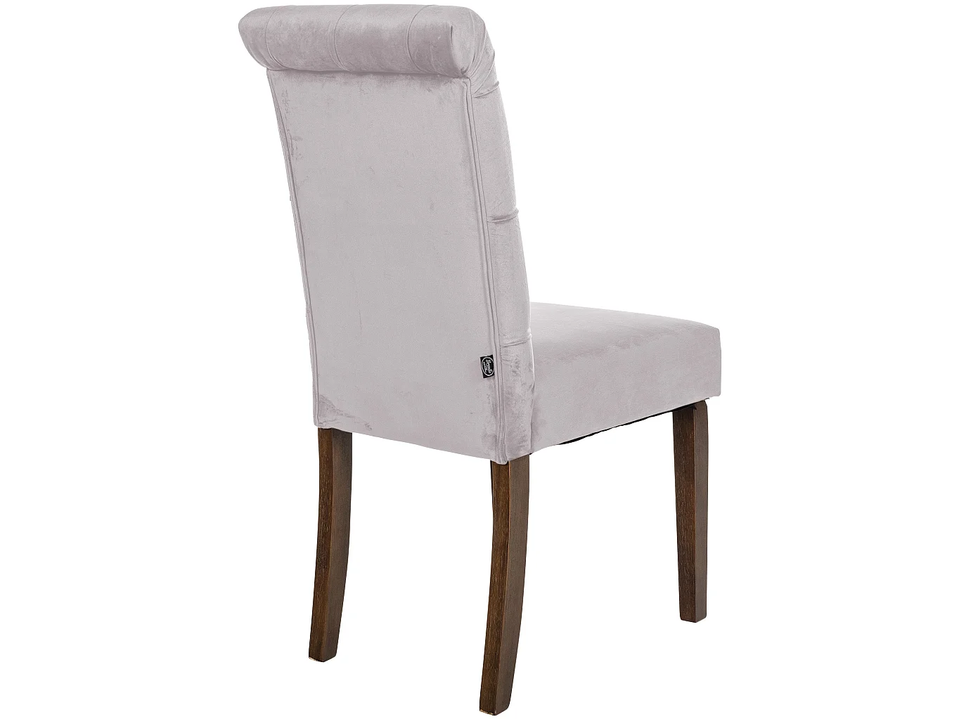 Lot de 2  chaise salle à manger - Velours - Gris - Lisburn