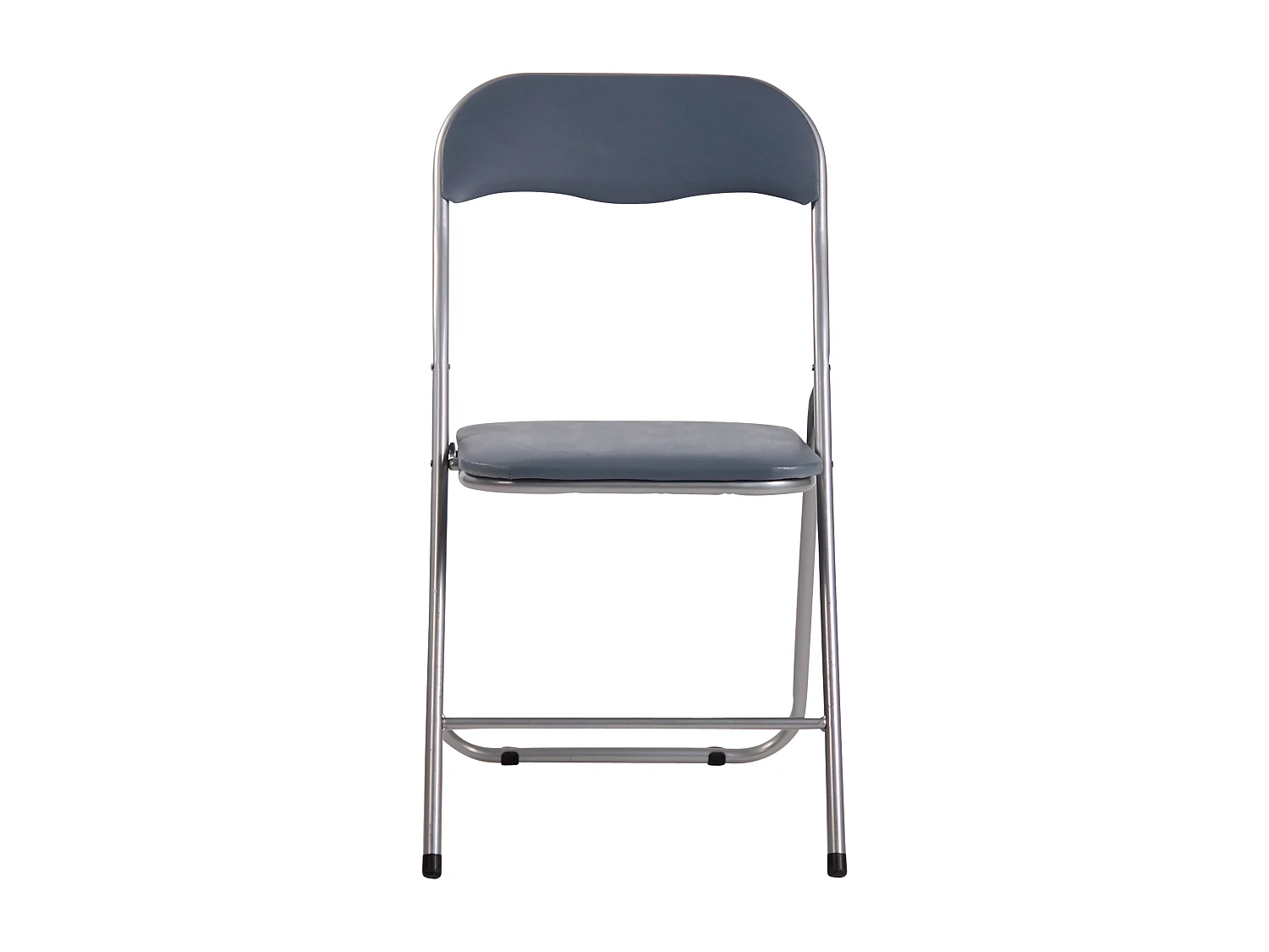 Chaise de conférence - Similicuir - Gris / Argent - Felix