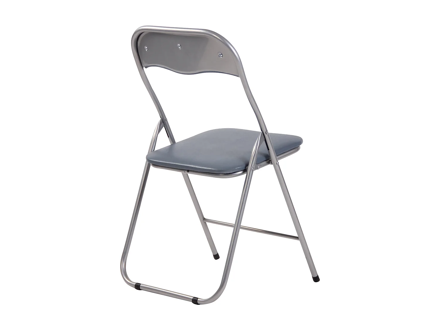 Chaise de conférence - Similicuir - Gris / Argent - Felix