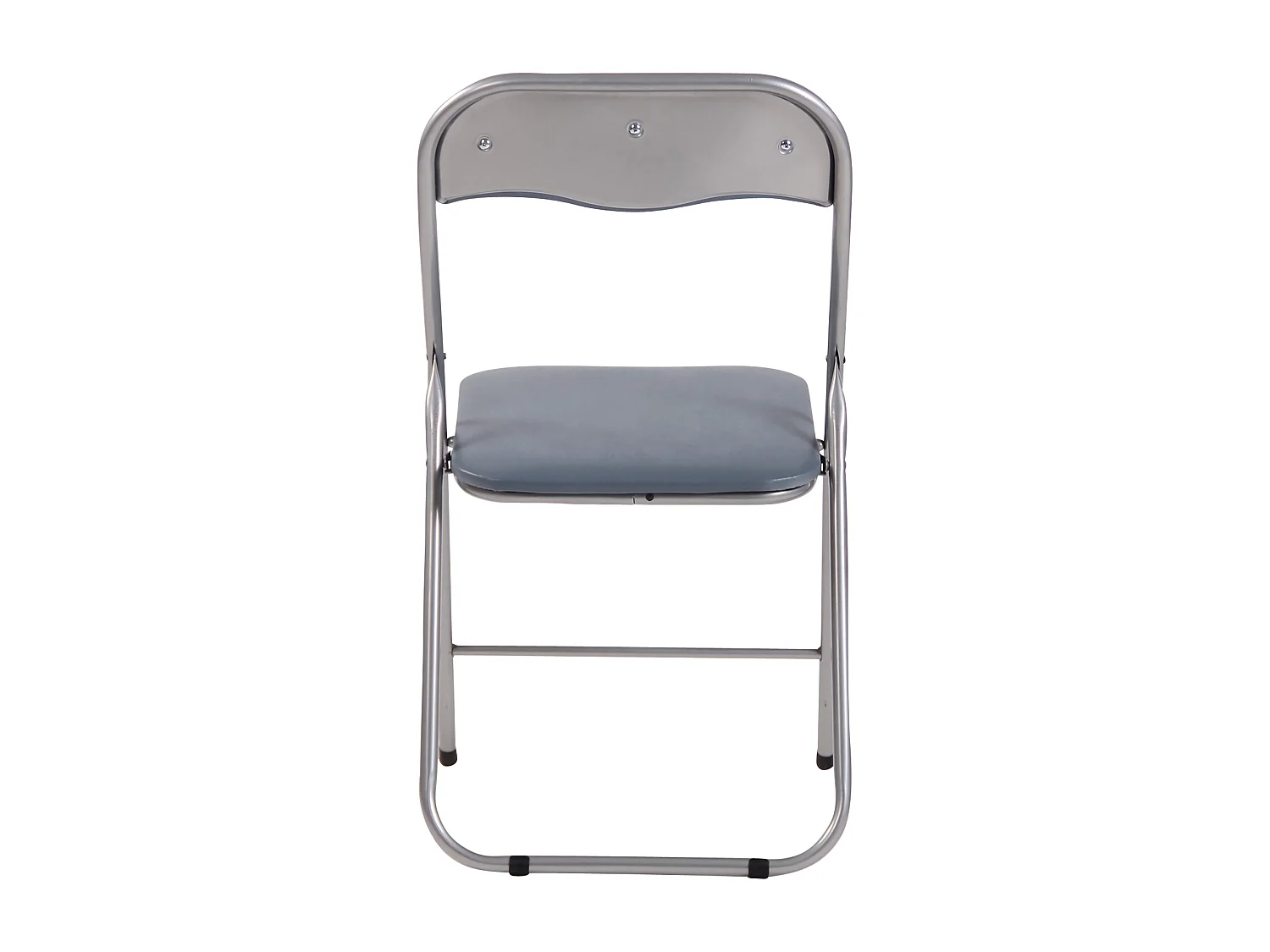 Chaise de conférence - Similicuir - Gris / Argent - Felix