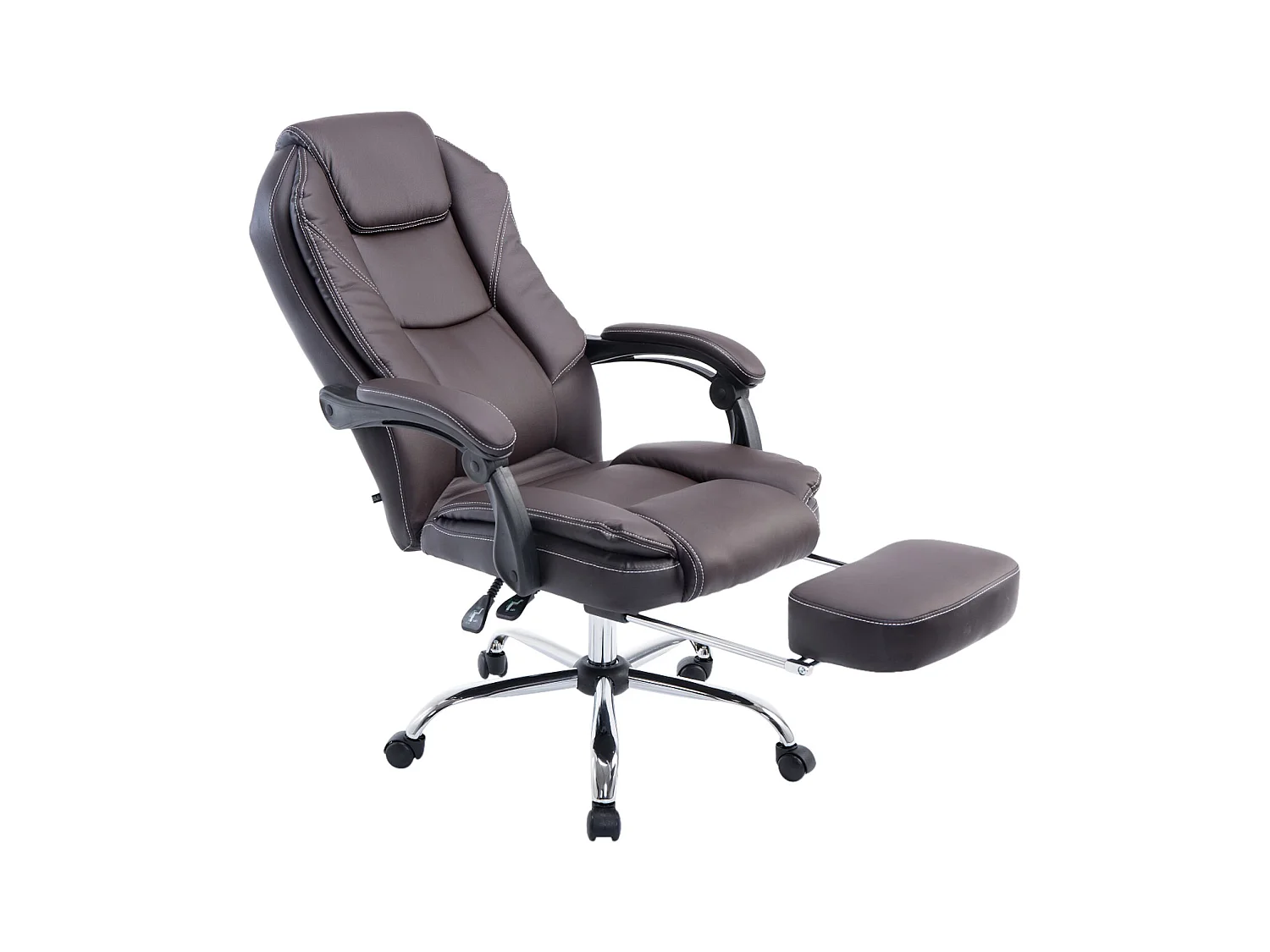 Chaise de bureau - Similicuir & Nature - Marron - Castle