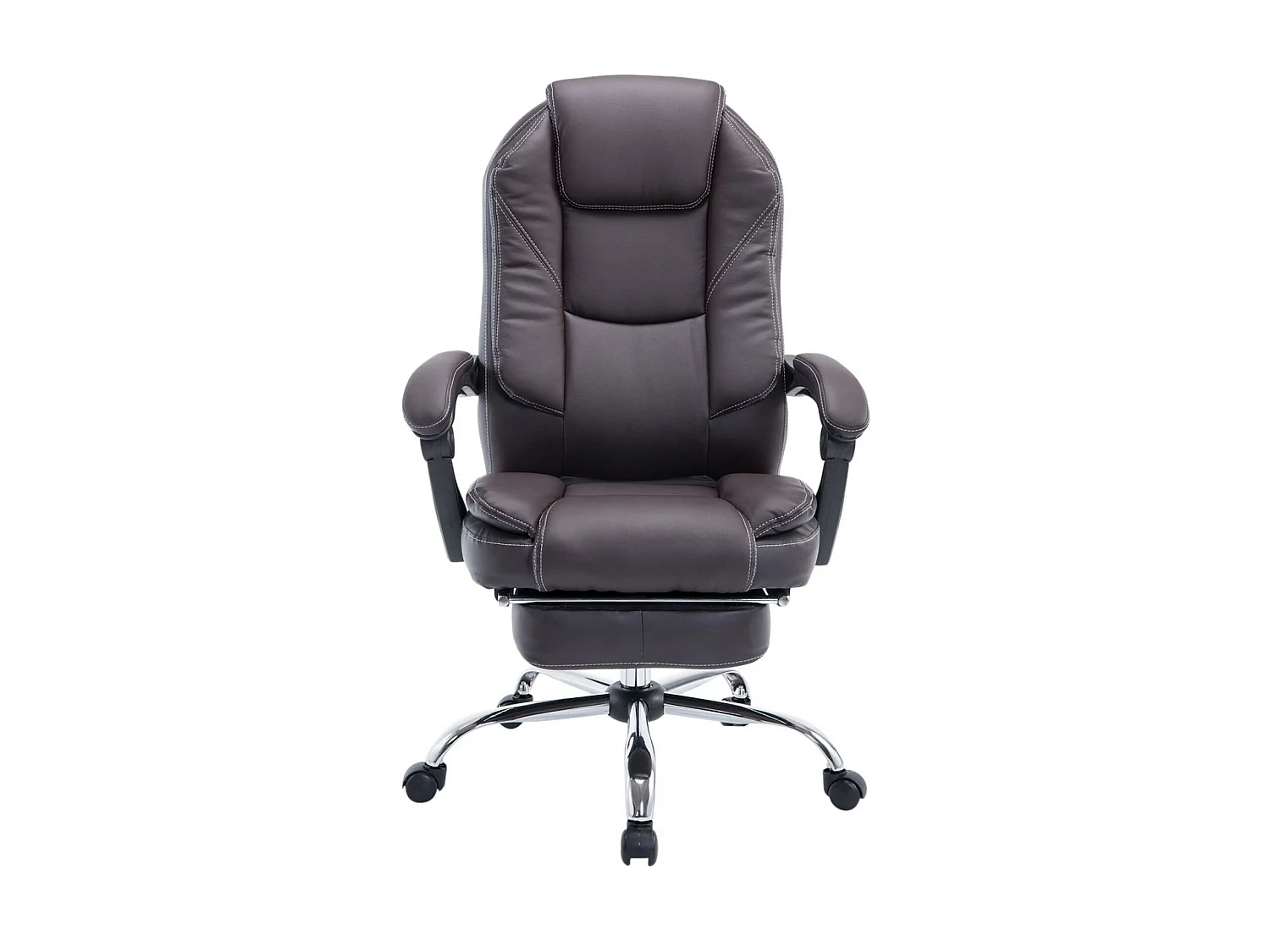 Chaise de bureau - Similicuir & Nature - Marron - Castle